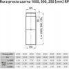 SpiroFlex Juodas vamzdis 160 0,25 m