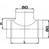 SpiroFlex trišakis DN 200, 90°