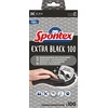 Spontex vienkartinės pirštinės Extra Juodas 100 vnt. su vinilu, M gr.