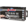 Spontex vienkartinės pirštinės Extra Juodas 100 vnt. su vinilu, M gr.