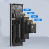 Zenwire SSD korpuso suderinamų diskų dydžių schema