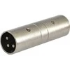 SOUND STATION QUALITY (SSQ) Garso stoties kokybė (ssq) SSQ HA13 SS-1853 Adapteris XLR kištukas - XLR kištukas, chromuotas