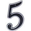 Haushalt Numeris "5", plastikinis, juodos spalvos, 150 mm