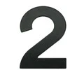 Haushalt Numeris "2", matinės juodos spalvos, 145 mm