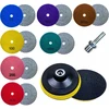 ALLBE AKMENS POLIRAVIMO RINKINYS 8-viename; 100mm + KOTAS