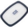 Stačiakampiai pietų indeliai MG Home Misto 5 hermetiški indeliai 2700/1800/1150/650/340 ml pilki