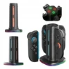 „AmazingThing Thunder Pro PlayDock“ įkroviklis „Nintendo Switch 2“ valdikliams – Juodas