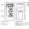 Orų stotis „Meteo“ Oro stotis Termometras lauko kambario vidinis METEO SP111C