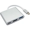 AKYGA AK-AD-57 Hub USB tipo C AK-AD-57 USB A (f) USB tipo c HDMI (f) 15 cm