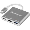 Jungties adapteris Cabletech kištukas Type C - USB 3.0 HDMI 2.0 Type C