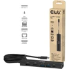 Club 3D „Club3D“ USB-C šakotuvas, 7 viename šakotuvas su 2x USB, 1x HDMI, 1x USB-C PD, RJ45, Micro SD/SD, 140 W, 4K 60 Hz, 1 m kabelis