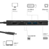 Club 3D „Club3D“ USB-C šakotuvas, 7 viename šakotuvas su 2x USB, 1x HDMI, 1x USB-C PD, RJ45, Micro SD/SD, 140 W, 4K 60 Hz, 1 m kabelis