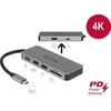 DELOCK USB Type-C prijungimo stotis mobiliesiems įrenginiams 4K – HDMI / Hub / SD / PD 2.0