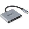 Dokų Stotis - DICOTA D32063 4-in-1 USB-C 4K HDMI Sidabrinė