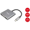 Equip 133484 knyginių kompiuterių dokas / jungčių replikatorius Vielinis USB 3.2 Gen 1 (3.1 Gen 1) Type-C Sidabras