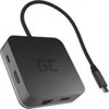 Green Cell Žalias Cell GREENCELL AK61 Žalias Cell HUB2 USB-C, 3x USB 3.0 RJ45 1Gbps HDMI 4K, DEX Nintendo Switch Apple