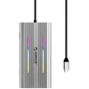 Orico XDR 12in1 RGB USB-C Docking Station USB-A USB-C PD 100W 2x HDMI 4K 60Hz VGA RJ45 Gigabit SD and Micro SD Card Reader - Gray
