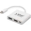 USB tipo C HDMI adapteris, USB 3.0, PD SAVIO AK-48