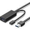 Kabelis ilgiklis USB3.0 5m su micro USB lizdu papildomam maitinimui US175 UGREEN