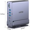 Šakotuvas Stotis / replikatorius Unitek Universal DisplayLink Triple 4K USB-C/Thunderbolt (D1135AGY01)