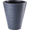 Gėlių vazonas Form Plastic Sahara 2722, plastikinis, pilkas/tamsiai pilkas