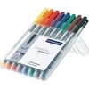 Staedtler 318 WP8, Juoda, Mėlyna, Ruda, Žalia, Oranžinė, Raudona, Violetinė, Geltona, Juoda, Permatoma, Polipropilenas (PP), 0,6 mm, 8 vnt.