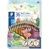 Staedtler - Noris spalvoti trikampiai spalvoti pieštukai, 36 vnt (187 CD36)