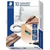 Staedtler TALPYKLĖ Marker Lumocolor perm juodas 10 Stück