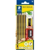 Staedtler Ołówek Noris 6szt 2xHB,1x2B,B,H,2H + gumka