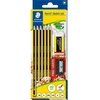Staedtler Ołówek Noris 6szt 2xHB,1x2B,B,H,2H + gumka