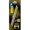 Staedtler - NORIX Pieštukas Set, 2 pencils, eraser and sharpener - Geltona (181 SBK2-1)