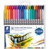 Staedtler Dvipusiai žymekliai Staedtler 36 spalvos