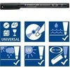 Staedtler 313 WP8, Juoda, Mėlyna, Ruda, Žalia, Oranžinė, Raudona, Violetinė, Geltona, Juoda, Polipropilenas (PP), 0,4 mm, 1 vnt.