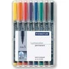 Staedtler 313 WP8, Juoda, Mėlyna, Ruda, Žalia, Oranžinė, Raudona, Violetinė, Geltona, Juoda, Polipropilenas (PP), 0,4 mm, 1 vnt.