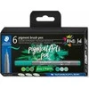 Staedtler STAEDTLER MultiInk Pigment Arts brush pen 6er-Set grün&amp;türki retail