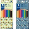 Staedtler 12 spalvų šešiakampės kreidelės