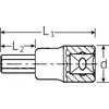Galvutė su antgaliu Stahlwille 03050006; 1/2''; 6 mm