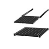 Stalflex LEXI-Net 19" stumdoma lentyna su perforacija 1U/450mm, juoda