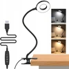 Stalinė lempa LED Lampa biurkowa LED su klipsem DML5, juoda