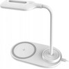 Platinet PDL1930W Compact size Tilt adjustment Led Table Lamp with Qi Wireless 10W Charger Baltas