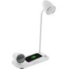 Tellur Nostalgia Wireless Desk Charger, Bluetooth Speaker, Desk Lamp baltas