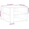 kavos staliukas Old Wood 58x58x40 cm Engineered Wood