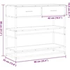 konsolinis stalas juodas 90x35x80 cm inžinierinis medis