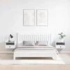 Naktinis staliukas 2 pcs Balta 38 x 36 x 29,5 cm Pušies masyvas