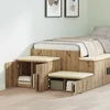 Oppbevaringsskap 2 pcs Amatininkų ąžuolas 108 x 41 x 40 cm