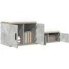 Oppbevaringsskap 2 pcs Betono pilka 127 x 41 x 40 cm