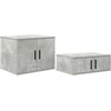 Oppbevaringsskap 2 pcs Betono pilka 127 x 41 x 40 cm