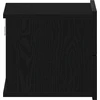 Šalia lovos spintelė 2 pcs juoda ąžuolo 40 x 30 x 30 cm