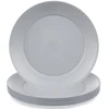 Stalman Plastikinės pilkos lėkštės Sandy 23,5 cm 6 vnt.