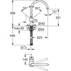Grohe virtuves izlietnes maisītājs Minta C, hroms